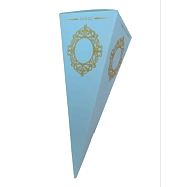 Beyaz Karton Külah Şeker,Lokum,Kına Kutusu 25 li paket